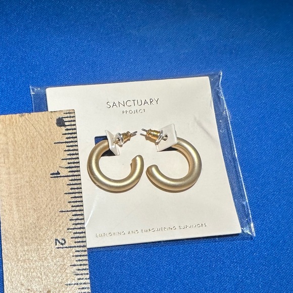 Sanctuary Project - Gold Hoop Earrings - Picture 5 of 5